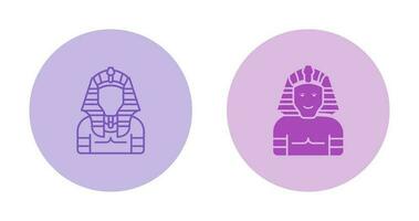 ícone de vetor de faraó