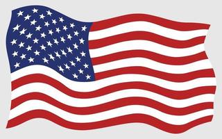 ícone da bandeira americana vetor