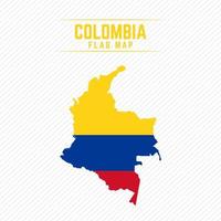 mapa da bandeira da Colômbia vetor