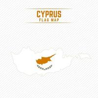 mapa da bandeira de Chipre vetor