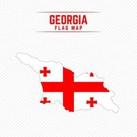 mapa da bandeira da georgia vetor