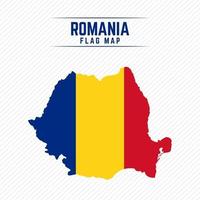 mapa da bandeira da Romênia vetor
