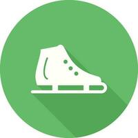ícone de vetor de sapato de patinação no gelo