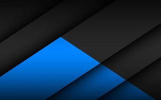 preto e azul material design fundo sobreposto camadas web papel de parede moderno ilustração vetorial widescreen vetor