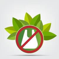 ecologia salvar conceito mundial sem sacos plásticos vetor