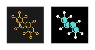 ícone de vetor de molécula