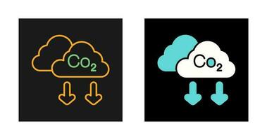 ícone de vetor de co2