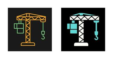 ícone de vetor de levantamento de guindaste