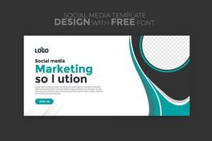 post template digital business marketing social media banner and square flyer poster promoção editável web banner corporativo story ads vetor