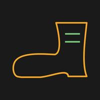 ícone de vetor de botas de construção