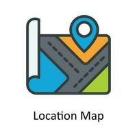 localização mapa vetor preencher esboço ícone Projeto ilustração. localização e mapa símbolo em branco fundo eps 10 Arquivo