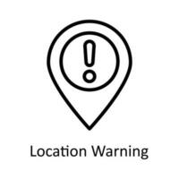 localização Atenção vetor esboço ícone Projeto ilustração. localização e mapa símbolo em branco fundo eps 10 Arquivo