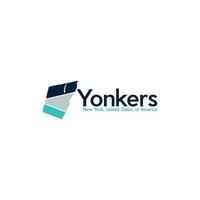 Yonkers cidade mapa moderno simples logotipo vetor