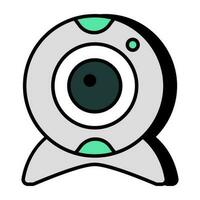 um ícone de tecnologia moderna de webcam vetor