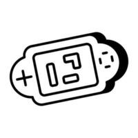 ícone de design moderno do console de jogos vetor