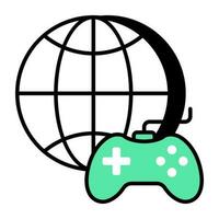 uma único Projeto ícone do global jogos vetor