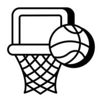 basquetebol jogos ícone dentro editável estilo vetor