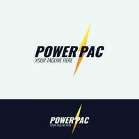 elétrico elétrico poder companhia logotipo Projeto modelo poder pac logotipo Projeto vetor energia logotipo