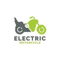 elétrico motocicleta logotipo Projeto vetor