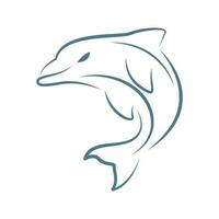 golfinho logotipo ícone Projeto vetor