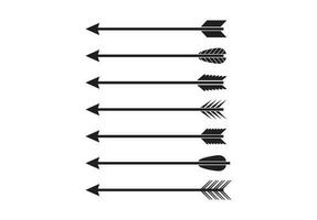 Setas; flechas conjunto símbolo vetor ilustração em fundo