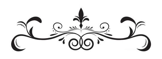 Elemento decorativo de design decorativo de borda de moldura desenhada à mão floral