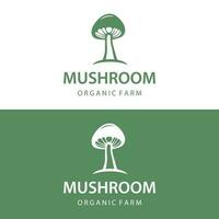 único orgânico cogumelo Fazenda criativo logotipo modelo Projeto com moderno conceito.vetor ilustração. vetor