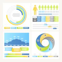 Elementos de infográfico de vetor e ilustração