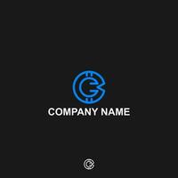 monograma logotipo carta c, cc ou ccc moderno companhia c, carta, ícone, cc, abstrato, vetor, negócios, projeto, casamento, arte, Fonte, conceito, rótulo, alfabeto, modelo, bitcoin, azul, criativo vetor