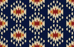 étnico abstrato ikat arte. desatado padronizar dentro tribal, folk bordado, e mexicano estilo. asteca geométrico arte enfeite imprimir. Projeto para tapete, papel de parede, roupas, invólucro, tecido, cobrir, têxtil. vetor