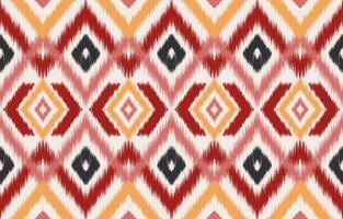 étnico abstrato ikat arte. desatado padronizar dentro tribal, folk bordado, e mexicano estilo. asteca geométrico arte enfeite imprimir. Projeto para tapete, papel de parede, roupas, invólucro, tecido, cobrir, têxtil. vetor