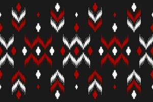 tapete étnico tribal arte padrão. padrão sem emenda de ikat étnico. estilo americano, mexicano. vetor