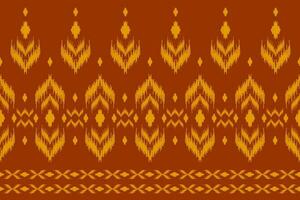 étnico ikat desatado padronizar tradicional. laranja tapete tribal padronizar arte. americano, mexicano estilo. vetor