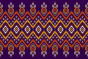 tapete étnico tribal arte padrão. padrão sem emenda de ikat étnico. estilo americano, mexicano. vetor