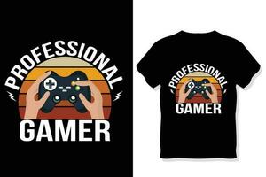 profissional jogador citações jogos t camisa vetor