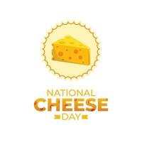 nacional queijo dia Projeto modelo para celebração. queijo vetor. queijo ilustração. plano vetor Projeto. Comida vetor.