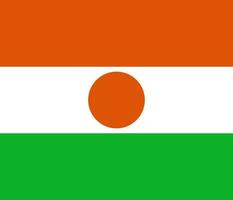 bandeira do niger, cores oficiais e proporção. ilustração vetorial. vetor