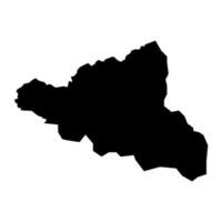 peja distrito mapa, distritos do kosovo. vetor ilustração.