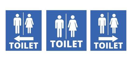 sinais de banheiro masculino e feminino vetor