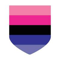 omnissexual orgulho bandeira. lgbtq bandeira vetor