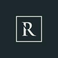 luxo elegante logotipo Projeto inspiração com carta r dentro, empresa, negócios, inicial vetor