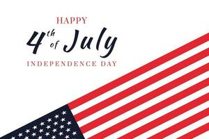 4º do Julho fundo. EUA independência dia fundo com Unidos estados bandeira e letras texto feliz independência dia. vetor
