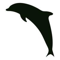 uma golfinho pulando silhueta ilustração. vetor