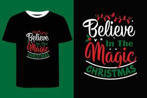 Natal dia t camisa Projeto. vetor