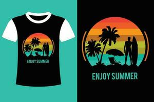 design de camiseta de verão. vetor