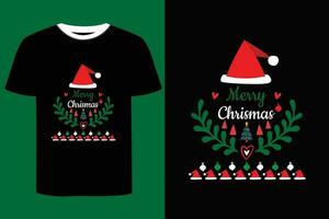 Natal dia camiseta Projeto. vetor