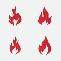 design de ilustração vetorial de chama de fogo