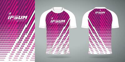 Rosa roxa jérsei esporte uniforme camisa Projeto modelo vetor