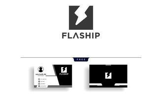 bolt flash thunderbolt ilustração em vetor modelo logotipo criativo