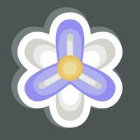 adesivo jacinto. relacionado para flores símbolo. simples Projeto editável. simples ilustração vetor